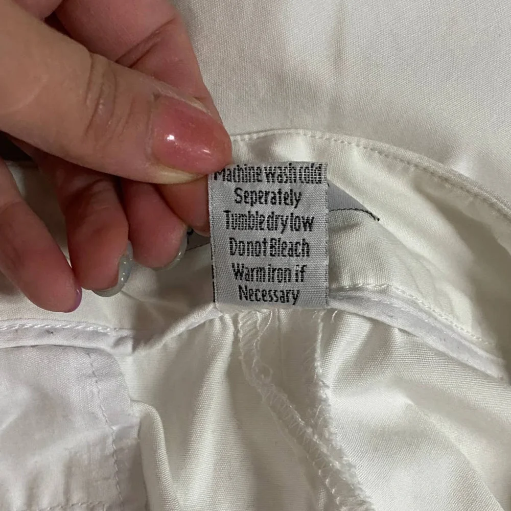 Paraphrase 80s Look White Shorts with Rainbow Waistband - Picture 6 of 9